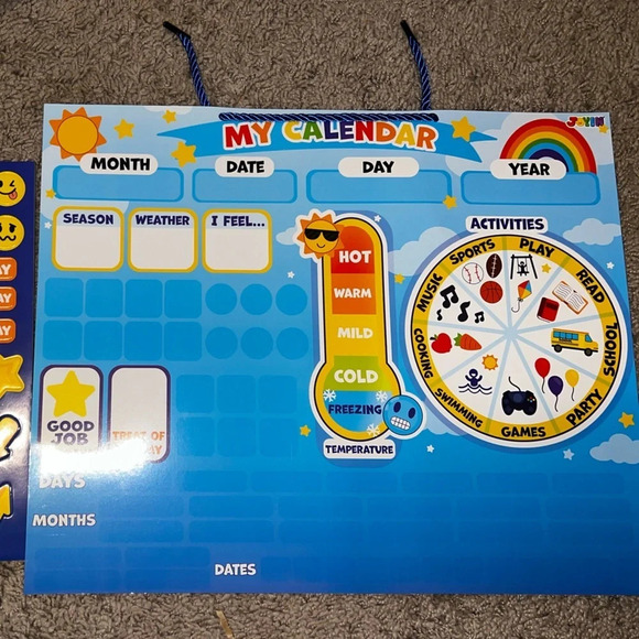NIB Magnetic Learning Calendar for Kids - Picture 5 of 8